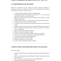 Couveuse Automatique PRO ® 68 œufs - Incubation Haute Performance*Couvitech Hot