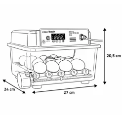 Couveuse Automatique SP ® 16 Œufs - Incubation Homogène et Stable*Couvitech New