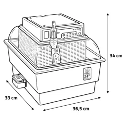 Couveuse semi-automatique Covatutto 24 Eco*Novital Hot