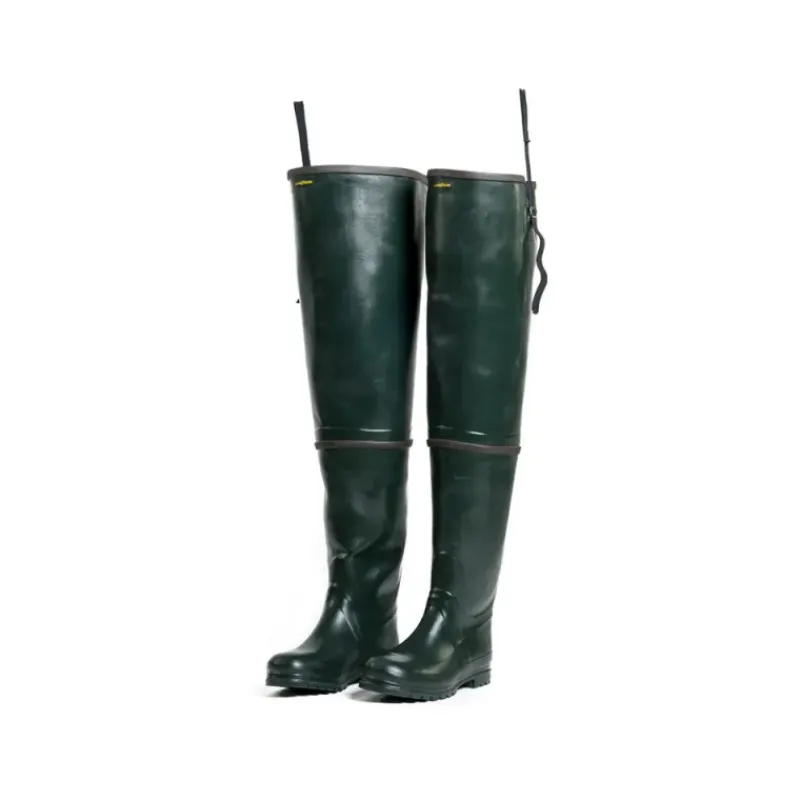 Cuissardes robustes caoutchouc doublé néoprène 3mm vert*GoodYear