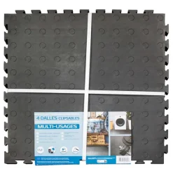 Dalles PVC clipsables 1m² imperméables - Lot de 4 dalles* Hot