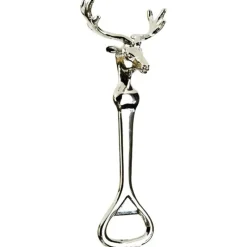 Décapsuleur cerf en métal zinc argenté 13cm 180g*Jack Pyke New