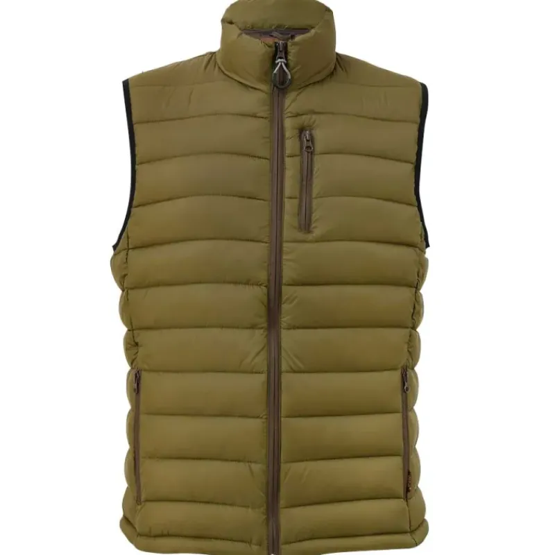 Doudoune sans manche polyamide kaki M à 2XL*Idaho Discount