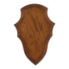 Ecusson chasse trophée chevreuil chêne foncé ciré 32x21cm* New