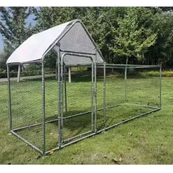 Enclos à volailles 3x1x1,5 m avec bâche Robuste et pratique* Discount