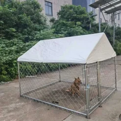 Enclos extérieur galvanisé avec toile imperméable 2x2x1,6 m* Discount