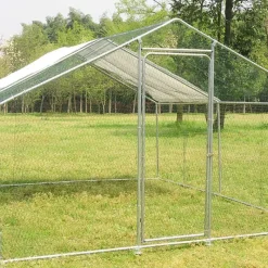 Enclos pour volailles 12m² - Structure galvanisée 4x3x2m* Sale