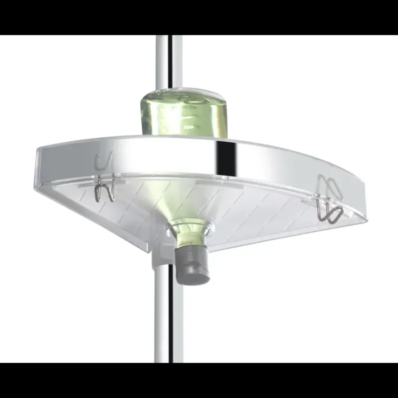 Etagère de douche télescopique acier inoxydable 3 tablettes d'angle* Best