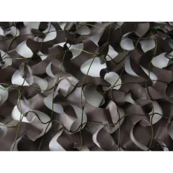 Filet de camouflage renforcé polyester anti UV marron kaki 1,5x3m*Stepland Online