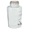 Fontaine à boisson en verre 8L - Robinet verseur et couvercle à clip* Hot