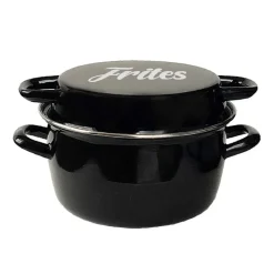 Friteuse couvercle émail+ panier Ø26cm- Compatible tous système de cuisson* Clearance