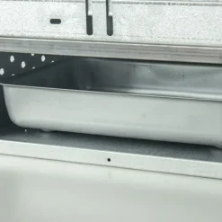 Fumoir viande et poisson H75 cm acier aluminisé porte coulissante*Peetz