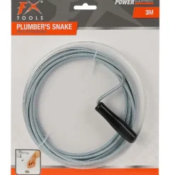 Furet de Nettoyage pour Canalisation 3m - Métal avec Poignée*