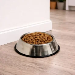 Gamelle pour chien inox Diam. 24 cm -180 ml* New