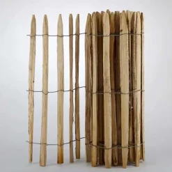 Ganivelle en Châtaignier Certifié PEFC - L5m x H1m - Espacement 6-7cm* Best