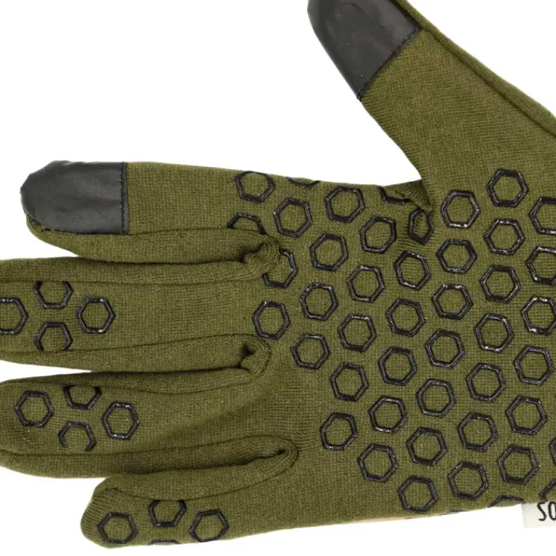 Gants anti-glisse déperlant polyester camo forest kaki 8 et 9*Somlys Best