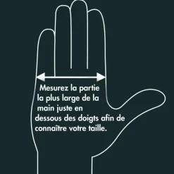 Gants étanches anti transpiration nylon fibres bambou noir 7 à 9* Hot