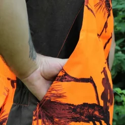 Gilet Classy déperlant polyester nylon camo orange vert S à 4XL*Somlys New