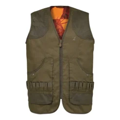 Gilet réversible Savane polyester coton kaki orange M à 4XL*Percussion New