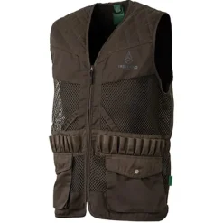 Gilet marron déperlant 20 cartouchières*Treeland Clearance