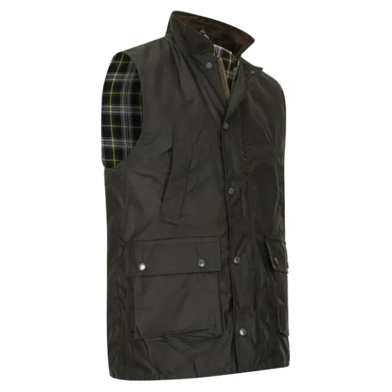 Gilet Walker and Hawkes Winchester Vert Coton Ciré*Walker & Hawkes Outlet