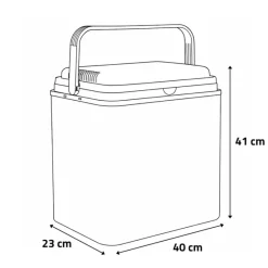 Glacière électrique polyvalente 12V 24L bleu 40x23x41* Clearance