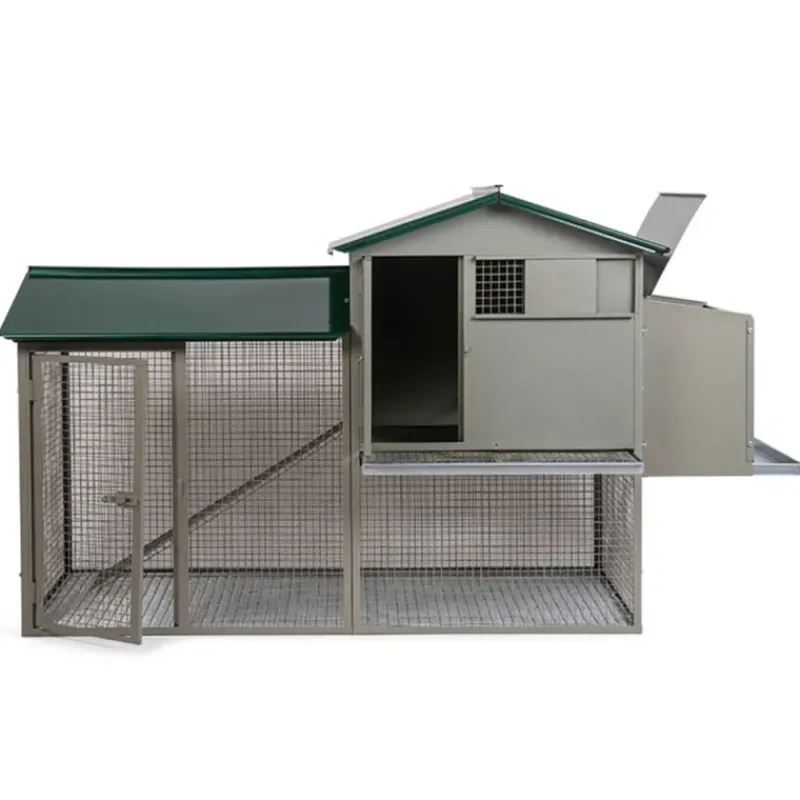 Grand poulailler métal galvanisé 3/4 poules 200X80X120 cm* New