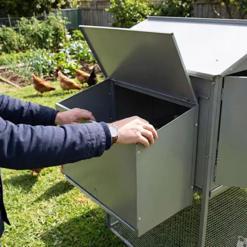 Grand poulailler métal galvanisé 3/4 poules 200X80X120 cm* New