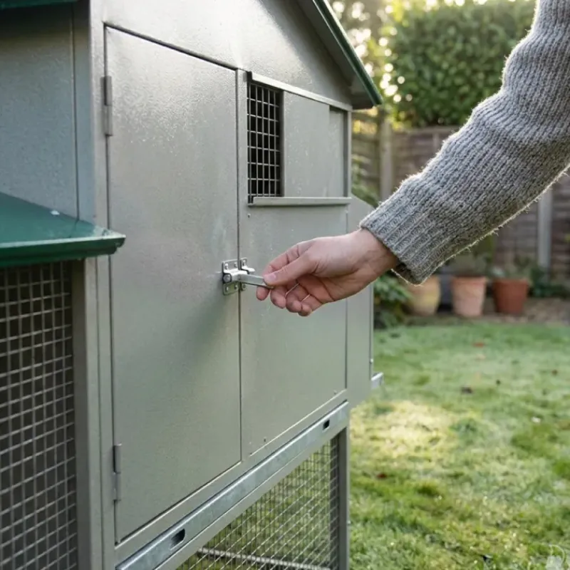 Grand poulailler métal galvanisé 3/4 poules 200X80X120 cm* New