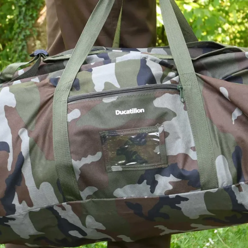 Grand sac de Chasse 3 poches extérieures camo 70L*