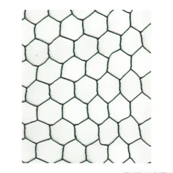 Grillage maille hexagonale 25mm plastifié vert hauteur de 0,5 m* Clearance