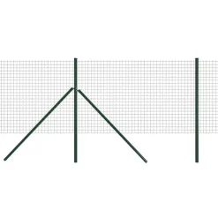 Grillage rouleau galvanisé PVC 1,20m x 20m - Maille 5x5cm Ø3mm*