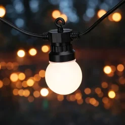 Guirlande lumineuse 20 boules blanche - 14,5 m* Hot