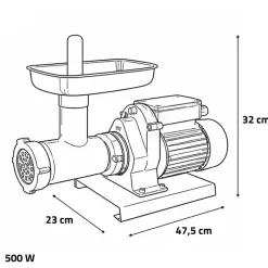Hachoir à viande électrique 500 Watts ® professionnel*Reber Outlet