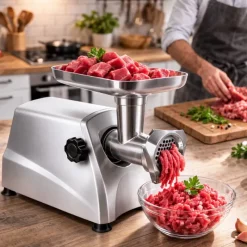 Hachoir à viande professionnel 550W fonte aluminium 3-5-8mm*Lacor Best