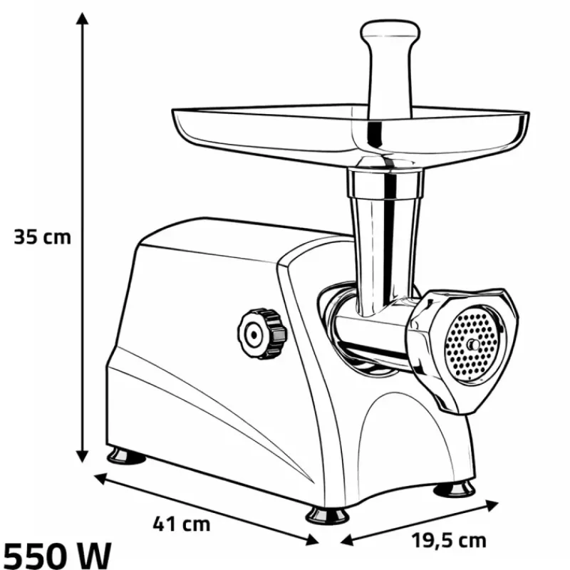 Hachoir à viande professionnel 550W fonte aluminium 3-5-8mm*Lacor Best