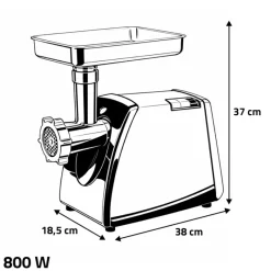 Hachoir à viandes électrique 800 Watts 60 kg/heure*Lacor Outlet
