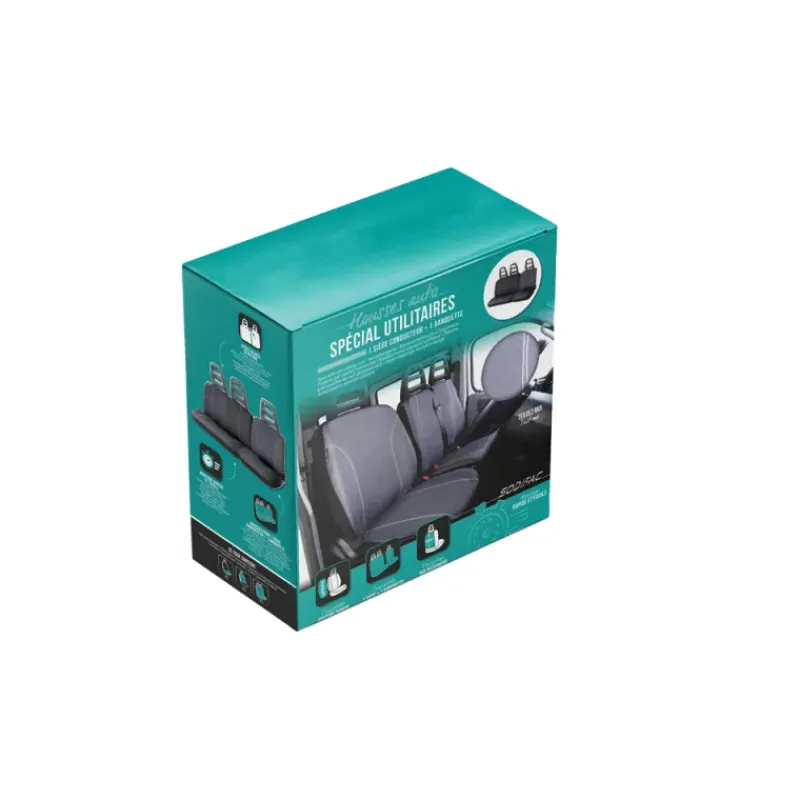 Housse Conducteur + Banquette 2 Places Utilitaire Spécial Pro*