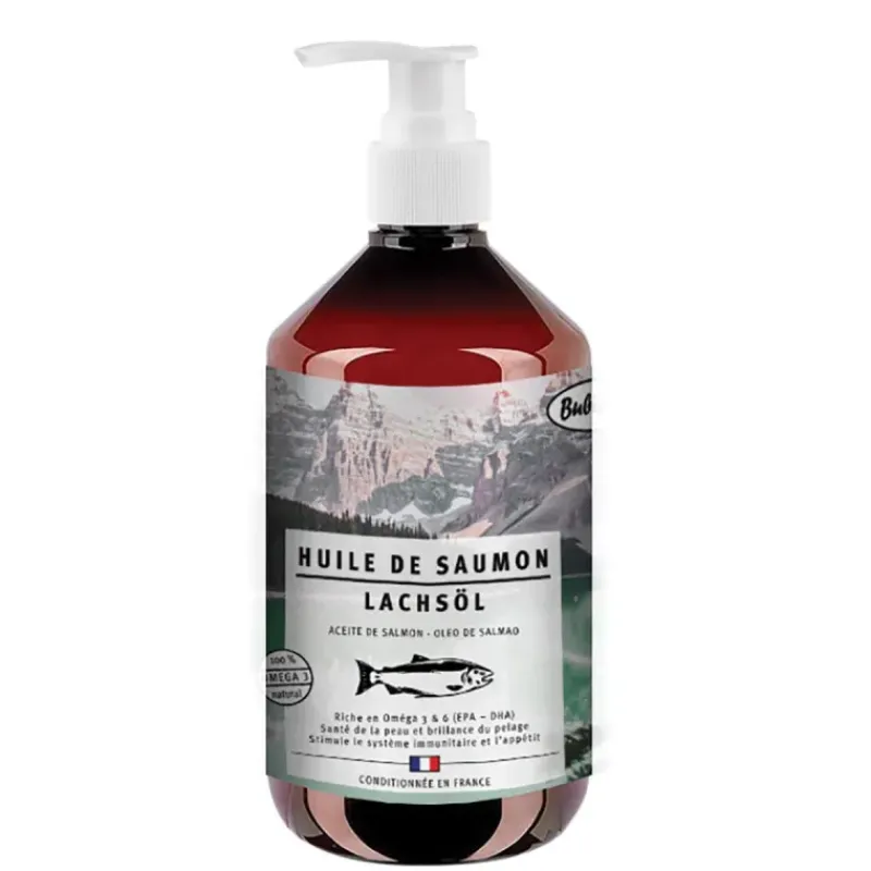 Huile de Saumon Naturelle pour Chien - 500 ml* New