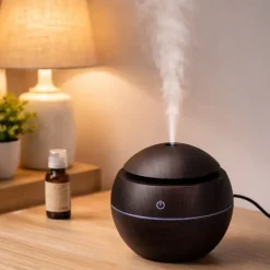 Humidificateur avec câble USB + 6 flacons 10ml huiles parfumées* Hot