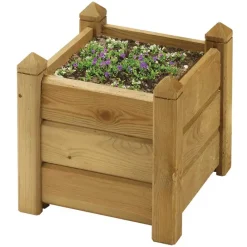 Jardinière carrée bois 30x30 / H 30 cm*