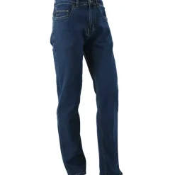 Jeans coupe droite Andrew 5 poches coton bleu moyen 40 à 54*LMA Online