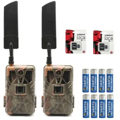 Kit 2 Caméras Détecteurs Live Camouflage + 16 Piles + 2 Cartes SD* Online
