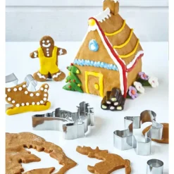 Kit 9 emporte-pièces Noël 3D bonhomme traineau cerf maison* Clearance
