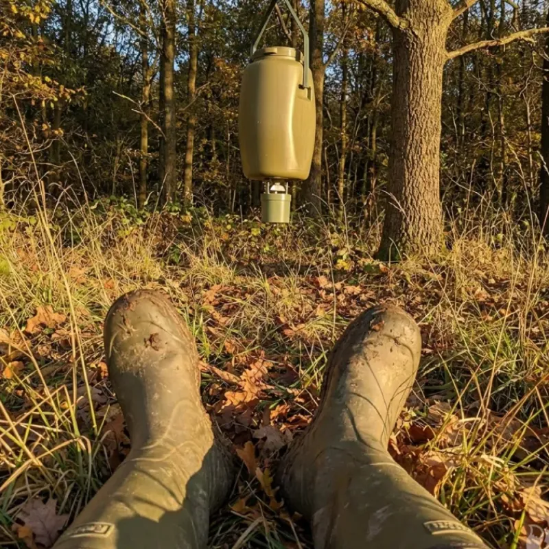 Kit Agrainoir 6V Bidon 60L Batterie et Pince de Suspension* New