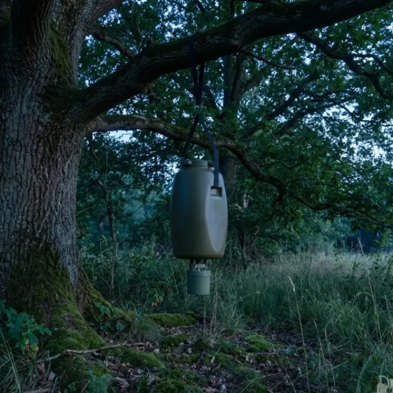 Kit Agrainoir 6V Bidon 60L Batterie et Pince de Suspension* New