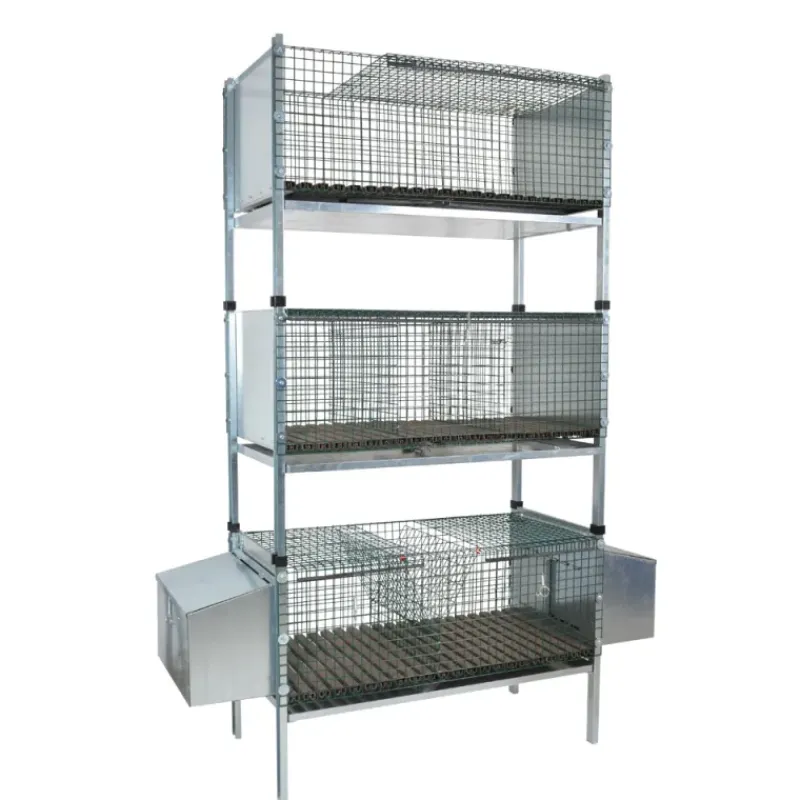 Kit complet 3 cages d'élevage lapin 102 X 50 X 190 cm* New