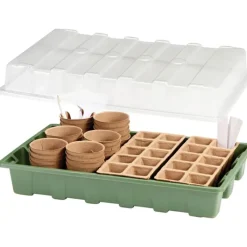 Kit de démarrage pour semis 67 pièces - Plateaux, pots et étiquettes inclus*Progarden Best