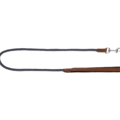 Laisse courte ronde en corde Bleue 100 cm* New