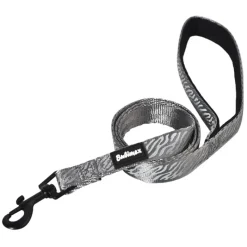 Laisse pour chien avec poignée réfléchissante - Gris 100 cm* Clearance